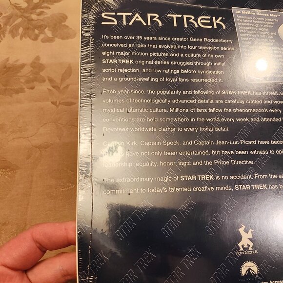 Star Trek 1999 Enterprise 3D Computer Mouse Mat, New In Box! - Picture 5 of 5